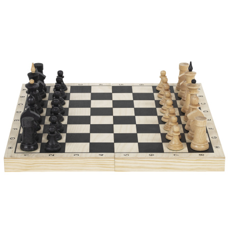 Шахматы турнирные, деревянные, большая доска 40х40 см, ЗОЛОТАЯ СКАЗКА, 664670 - Настольные игры