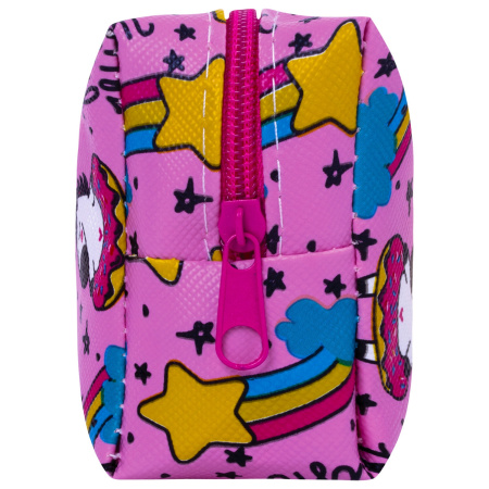 Пенал-косметичка ПИФАГОР, мягкий, "UNICORN", прямоугольный, 20х7х4 см, 229265 - Пеналы мягкие