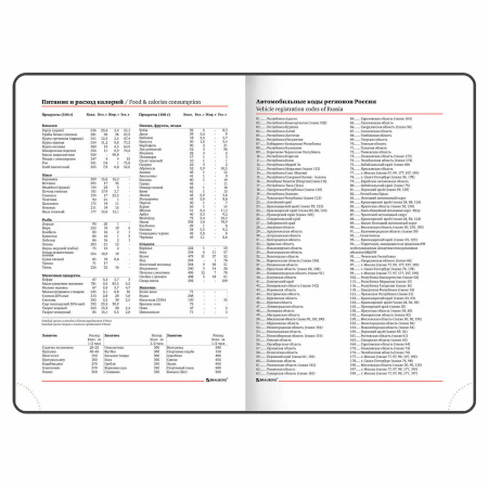 Ежедневник недатированный А5 (138х213 мм), BRAUBERG VISTA, под кожу, гибкий, 136 л., "Orange story", 112018 - Ежедневники с покрытием "под кожу и ткань"