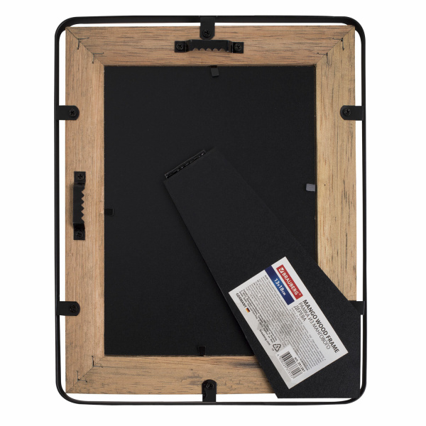 Рамка из мангового дерева BRAUBERG LOFT IRONWOOD, фото 13х18 см, акриловый экран, 19х24 см, 391287 - Рамки для дипломов, сертификатов, грамот, фотографий