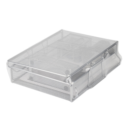 Настольный набор из металла BRAUBERG "Germanium", 7 предметов, серебристый, 231963 - Настольные наборы из металла