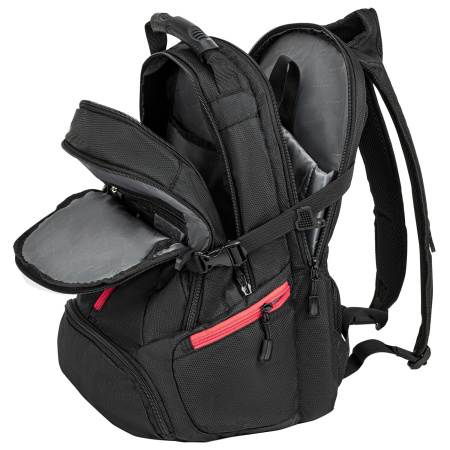 Рюкзак GERMANIUM "S-03" универсальный, с отделением для ноутбука, увеличенный объем, черный, 46х32х26 см, 226949 - Рюкзаки с отделением для ноутбука