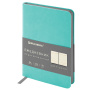 Ежедневник недатированный МАЛЫЙ 100х150 мм А6 BRAUBERG "Metropolis Mix", под кожу, 136 л., мятный, 113308 - Ежедневники с покрытием "под кожу и ткань"