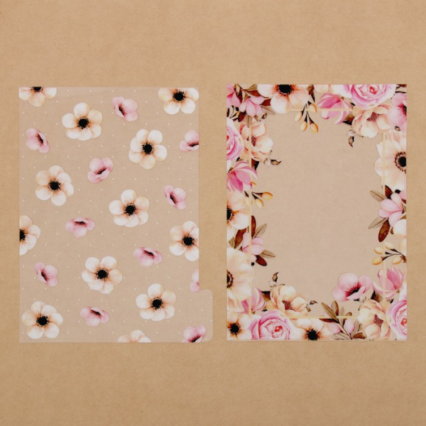 Набор ацетатных разделителей для планера «Нежность», 6 листов, размер 16*25 см - Разделители для планера