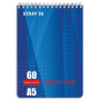 Блокнот А5 146х205 мм, 60 л., гребень, жесткая подложка, клетка, STAFF, 4 вида, 126539 - Блокноты