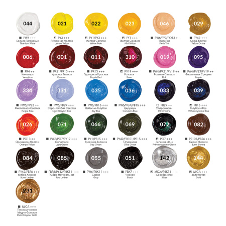 Краски акриловые художественные НАБОР 36 штук, 31 цвет по 12 мл в тубах, BRAUBERG ART DEBUT, 192294 - Акриловые краски художественные в наборах