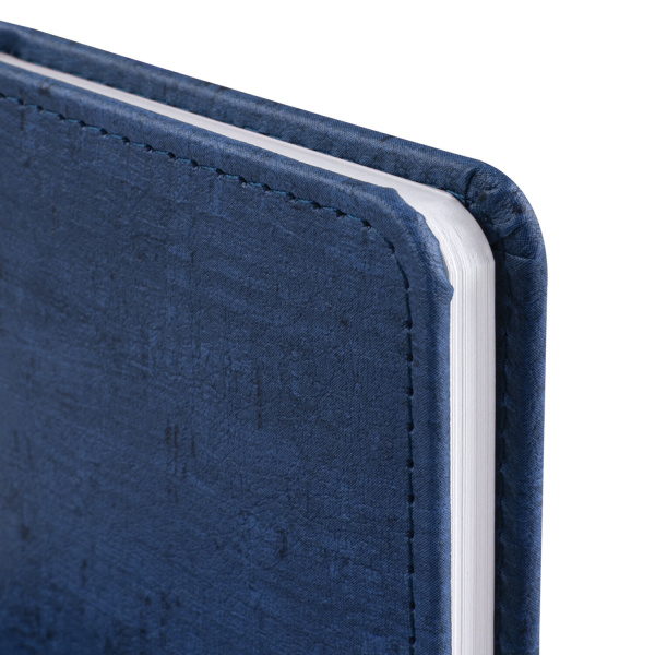 Еженедельник датированный 2024 МАЛЫЙ ФОРМАТ А6 95х155 мм, BRAUBERG "Wood", под кожу, синий, 115050 - Еженедельники