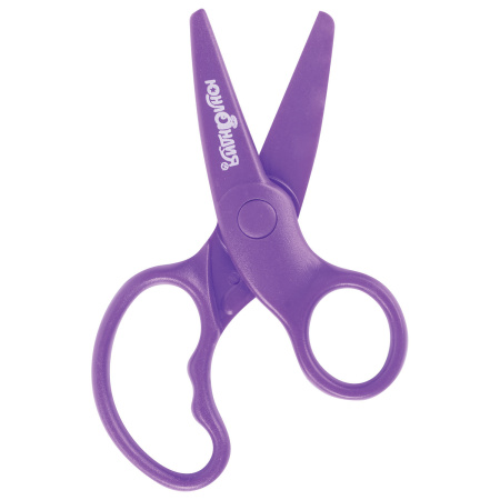 Ножницы ЮНЛАНДИЯ "ЁЖИК", 127 мм, безопасные пластиковые лезвия, эргономичные ручки, ассорти, 236982 - Ножницы детские