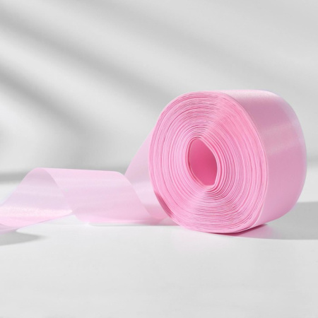 Декоративная капроновая лента, цвет розовый, ширина 5 см