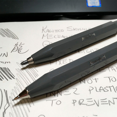 Карандаш механический KAWECO SKYLINE Sport 0.7мм черный - Цанговые, механические карандаши
