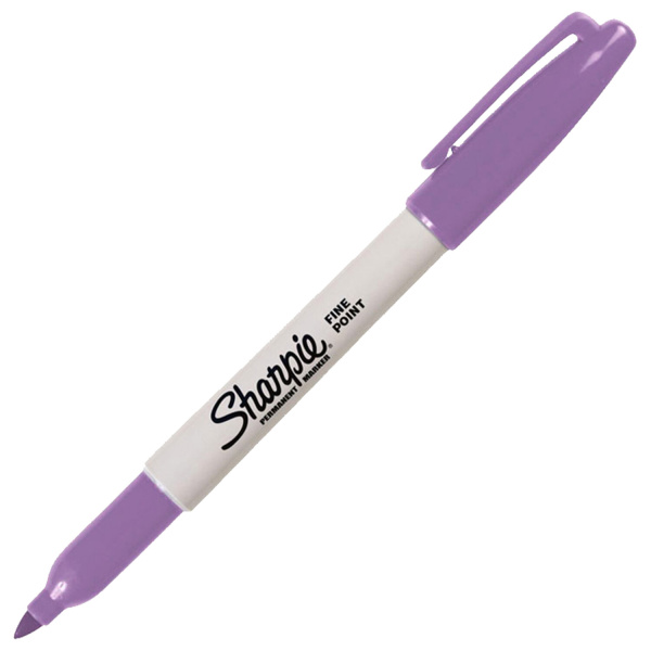 Маркер перманентный SHARPIE (США) ЕЖЕВИЧНЫЙ, "Fine", круглый наконечник, 1 мм, 2025039 - Маркеры перманентные