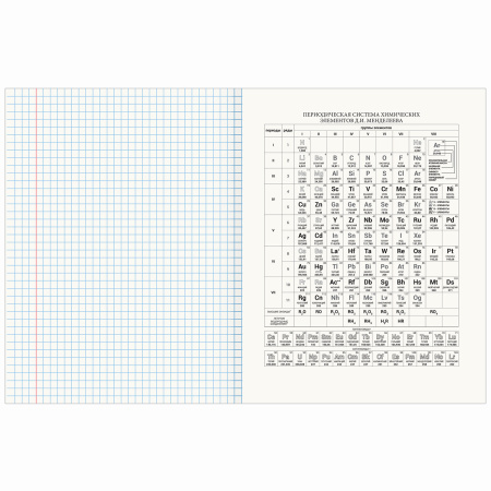 Тетрадь предметная со справочным материалом VISION 48 л., обложка картон, ХИМИЯ, клетка, BRAUBERG, 404260 - Тетради предметные