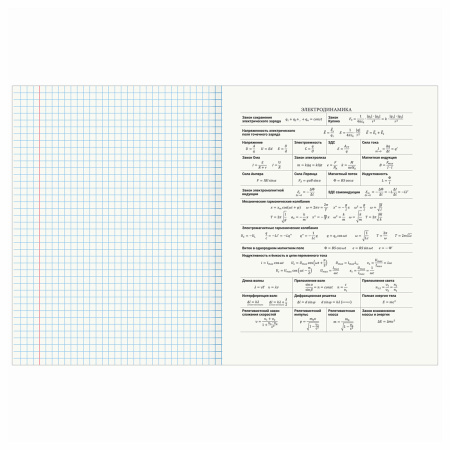 Тетрадь предметная "DELIGHT" 48 л., обложка картон, ФИЗИКА, клетка, BRAUBERG, 404578 - Тетради предметные