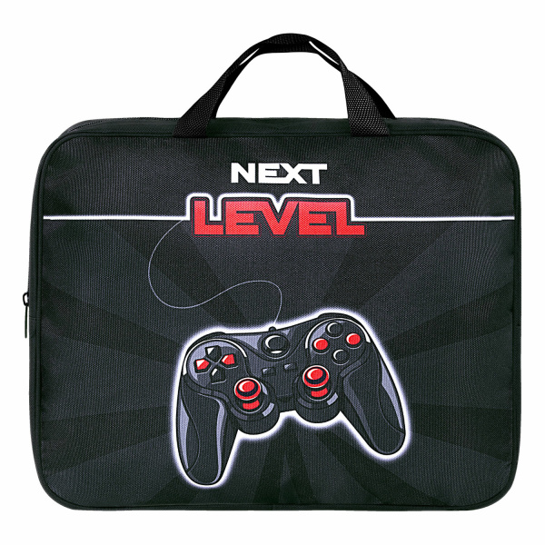 Папка на молнии с ручками BRAUBERG А4, 1 отделение, полиэстер, 80 мм, "Next level", 271483 - Папки-сумки с ручками