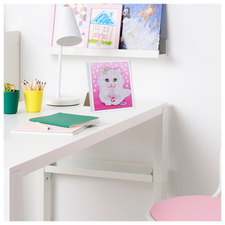 Картина стразами (алмазная мозаика) 20х20 см, ЮНЛАНДИЯ "Котёнок", в деревянной рамке, 662440 - Алмазная вышивка