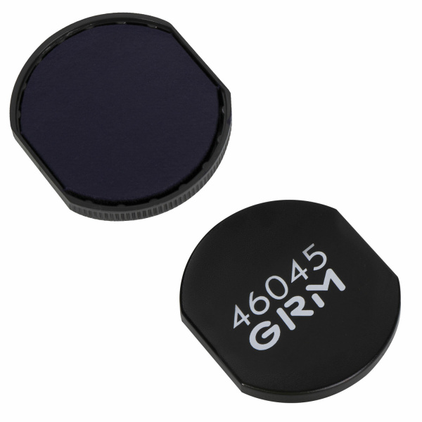 Подушка сменная для печатей ДИАМЕТРОМ 45 мм, синяя, для GRM R45, TRODAT 46045, 171000012 - Подушки штемпельные сменные