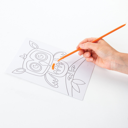 Набор для творчества "Картина из цветного песка", "В лесу", 2 самоклеящиеся основы 20х15 см, ЮНЛАНДИЯ, 662368 - Изготовление фресок