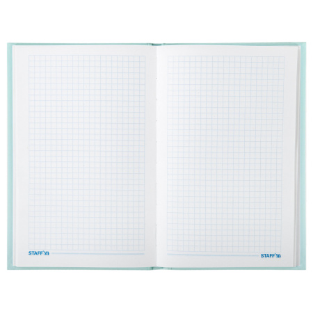 Блокнот (135х206 мм) А5 STAFF, 80 л., твердый, тиснение фольгой, "Пёрышки", 111610 - Блокноты в книжном переплете
