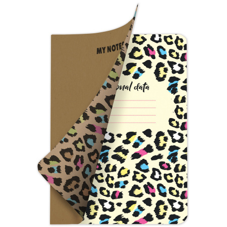 Тетрадь 60 л. в клетку обложка КРАФТ, бежевая бумага 70 г/м2, сшивка, В5 (179х250 мм), СЛОГАН, BRAUBERG, 403810 - Тетради более 60 листов