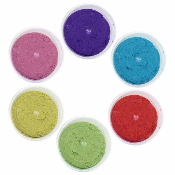 Песок для лепки кинетический BRAUBERG KIDS, 6 цветов, 720 г, 4 формочки, 665090 - Песок для лепки