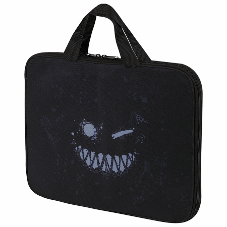 Папка на молнии с ручками BRAUBERG А4, 1 отделение, полиэстер, 20 мм, "Don't be afraid", 271478 - Папки-сумки с ручками