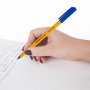 Ручка шариковая SCHNEIDER (Германия) "Tops 505 F", СИНЯЯ, корпус желтый, узел 0,8 мм, линия письма 0,4 мм, 150503 - Ручки шариковые неавтоматические