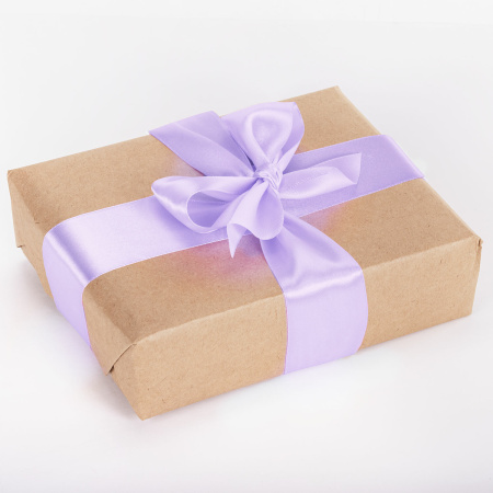 Лента атласная ширина 50 мм, длина 23 м, сиреневая, BRAUBERG, 591529 - Ленты для декора, рукоделия и упаковки подарков