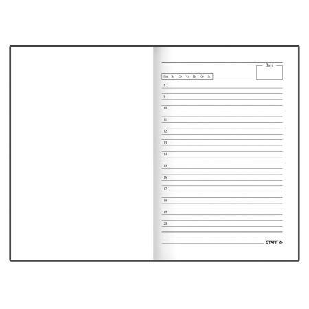 Ежедневник недатированный А5 (145х215 мм), ламинированная обложка с фольгой, 128 л., STAFF, "Stars", 113522 - Ежедневники с твердой обложкой