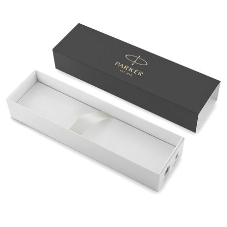 Ручка перьевая PARKER "IM Core Brushed Metal GT", серебристый матовый лак, позолота, синяя, 1931649 - Ручки перьевые подарочные