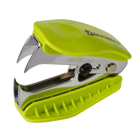 Антистеплер для скоб №10 и №24/6, BRAUBERG "METROPOLIS", с фиксатором, ассорти, 228745 - Антистеплеры