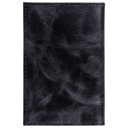 Обложка для паспорта натуральная кожа пулап, "Passport", кожаные карманы, черная, BRAUBERG, 238198 - Обложки для паспорта