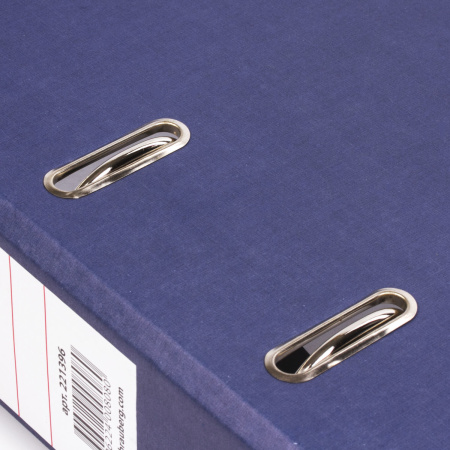 Папка-регистратор BRAUBERG "ECO", 75 мм, синяя, 221396 - Папки-регистраторы с арочным механизмом