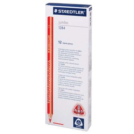 Карандаш цветной утолщенный STAEDTLER "Noris club", 1 шт., трехгранный, грифель 4 мм, желтый, 1284-1 - Карандаши цветные