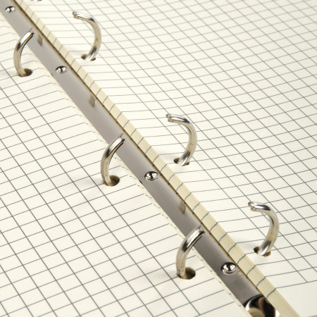 Тетрадь на кольцах А5 (180х220 мм), 80 листов, под кожу, клетка, BRAUBERG VISTA, USA, 112122 - Тетради на кольцах и сменные блоки к ним