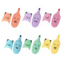 Текстовыделитель мини BRAUBERG KIDS "CUTE CATS PASTEL", АССОРТИ В ПЛАСТИКОВОЙ БАНКЕ, линия 1-5 мм, 152434. - Текстовыделители