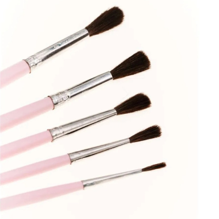 Набор кистей для детского творчества "Бабочки" пони, 5 шт (круглая № 1,2,3,4,5) - Кисти художественные в наборах