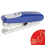 Степлер №10 BRAUBERG "Germanium", до 12 листов, с антистеплером, синий, ГАРАНТИЯ 5 ЛЕТ, 226569 - Степлеры настольные