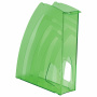 Лотки вертикальные для бумаг, КОМПЛЕКТ 4 шт., 240х70х270 мм, тонированный зеленый, BRAUBERG "Ultra", 237236 - Лотки вертикальные (стойки-уголки)