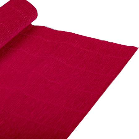 Бумага гофрированная/креповая (ИТАЛИЯ) 180 г/м2, 50х250 см, вишневая (586), BRAUBERG FIORE, 112605 - Цветная бумага