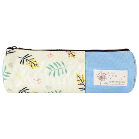 Пенал-тубус BRAUBERG, 1 отделение, полиэстер, "Dream", голубой, 20х7 см, 270266 - Пеналы мягкие