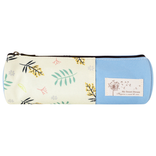 Пенал-тубус BRAUBERG, 1 отделение, полиэстер, "Dream", голубой, 20х7 см, 270266 - Пеналы мягкие