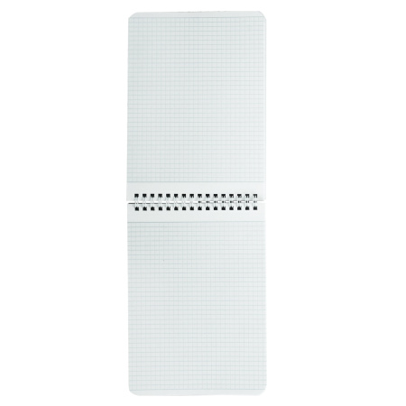 Блокнот А5 145х212 мм, 60 л., гребень, лакированная обложка, клетка, HATBER, "Синий", 60Б5В1гр, B194072 - Блокноты