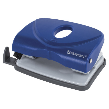 Дырокол BRAUBERG "Original", до 20 листов, синий, 222540 - Дыроколы настольные