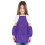 Фартук с нарукавниками для уроков труда ПИФАГОР, 3 кармана, стандарт, 44x55 см, фиолетовый, 228358 - Аксессуары для рисования