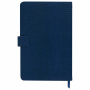Еженедельник датированный 2024 А5 145х215 мм BRAUBERG "Augustus", под кожу, темно-синий, 115018 - Еженедельники