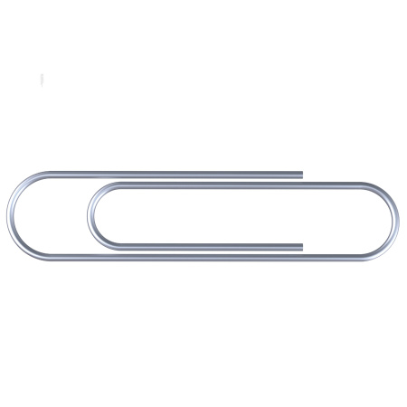 Скрепки большие 50 мм, STAFF, оцинкованные, 50 шт., в картонной коробке, РОССИЯ, 224800 - Скрепки канцелярские