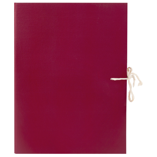 Короб архивный А4 (240х330 мм), 35 мм, 2 завязки, бумвинил, до 300 листов, бордовый, BRAUBERG, 122037 - Короба архивные