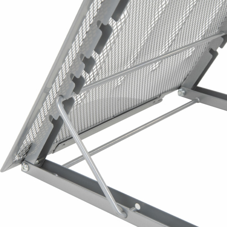 Подставка для книг, ноутбуков, планшетов BRAUBERG "Germanium", 240х195х20 мм, серебро, металл, 237984 - Подставки для книг