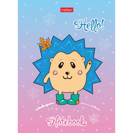 Блокнот МАЛЫЙ ФОРМАТ А6 105х145 мм, 24 л., скоба, ламинированная бумага, HATBER, Животные, 24Б6В1 - Блокноты
