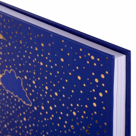 Блокнот А5 (135х206 мм), 80 л., твердый переплет, клетка, фольга, BRAUBERG, "Кошечка", 126051 - Блокноты в книжном переплете